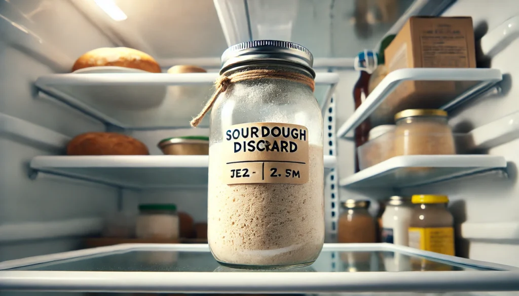 How long can sourdough discard stay in the fridge?