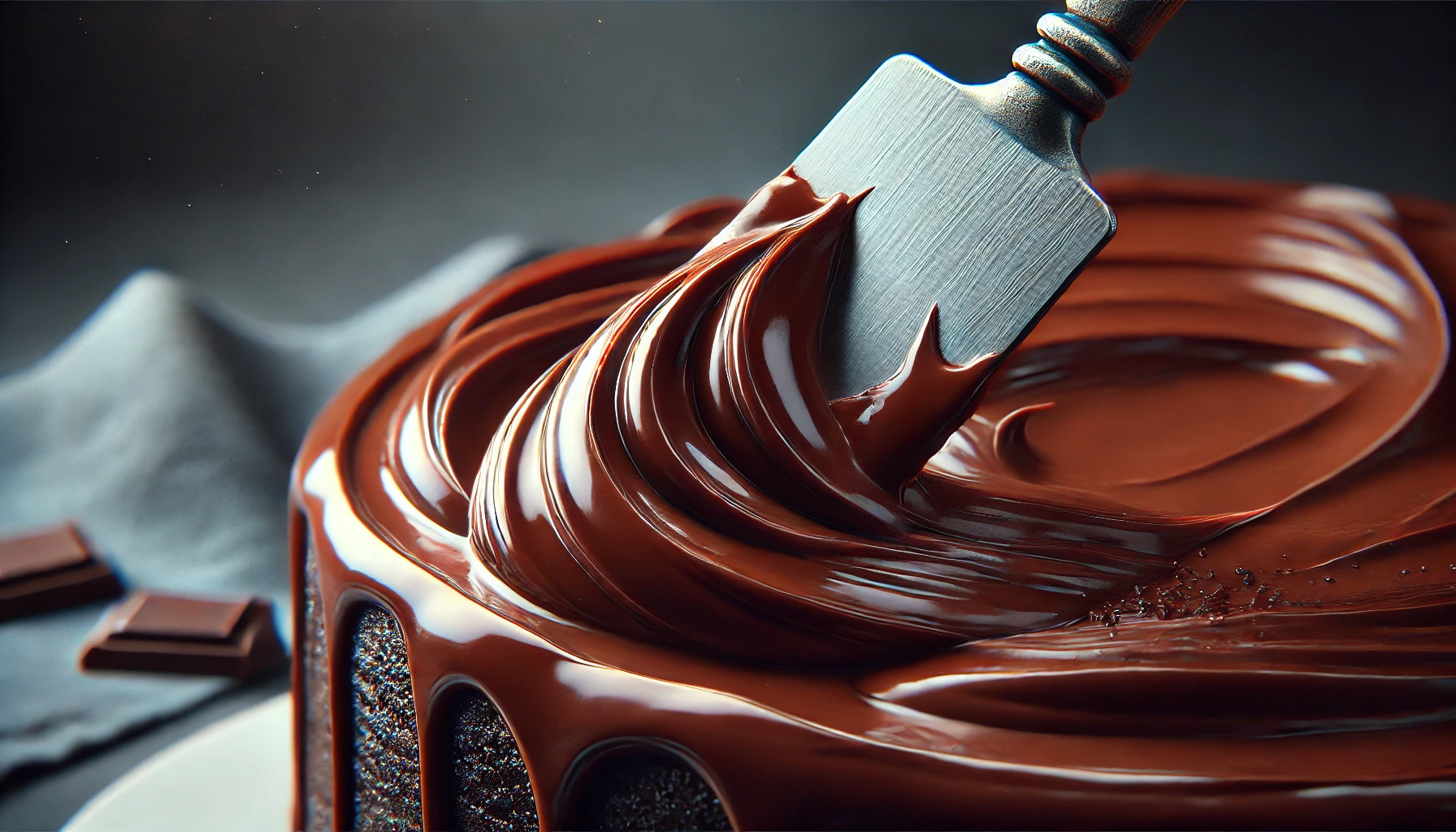 What kind of frosting is made of chocolate and heavy cream?