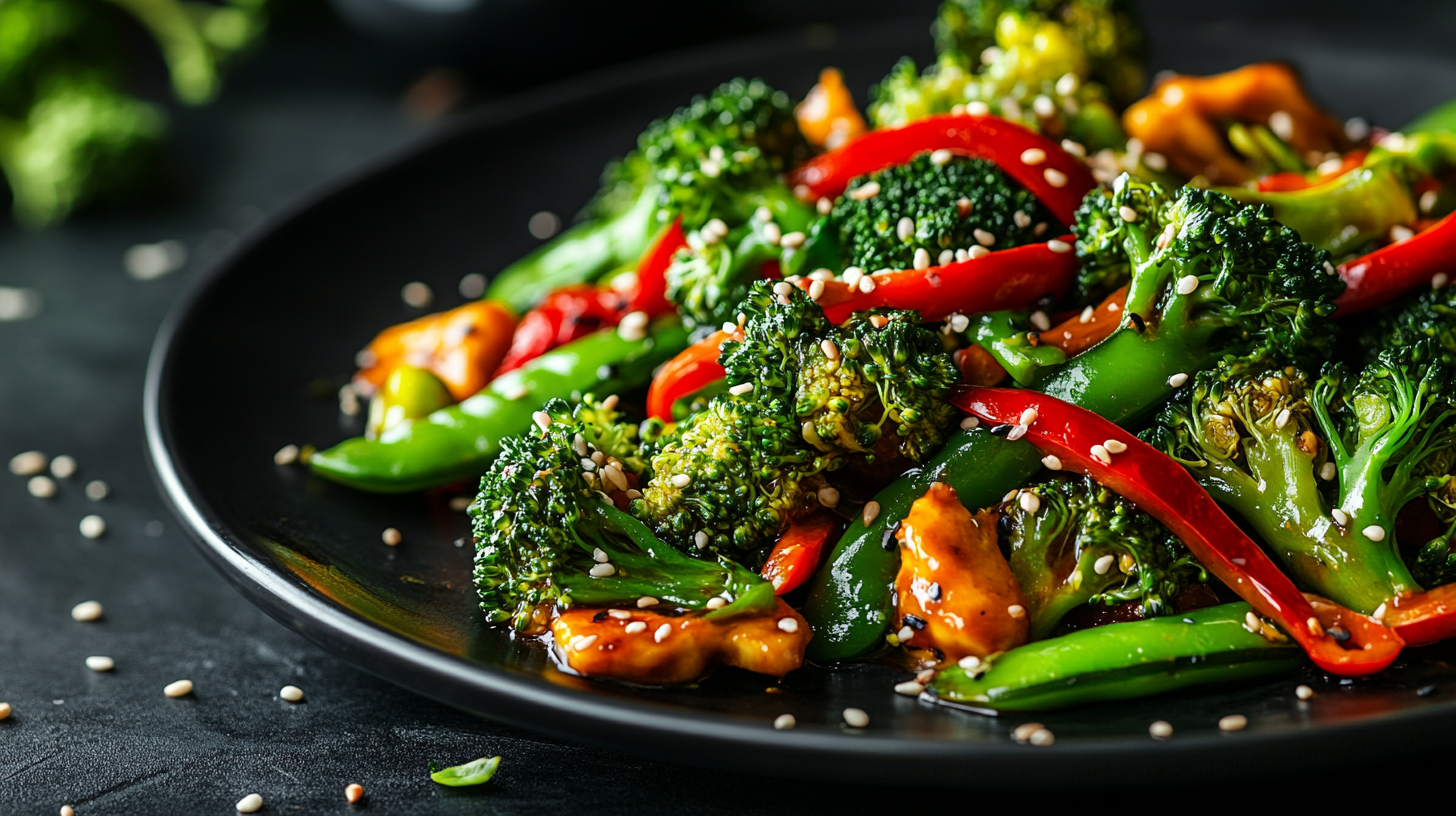 What takes longer to cook broccoli or onions?