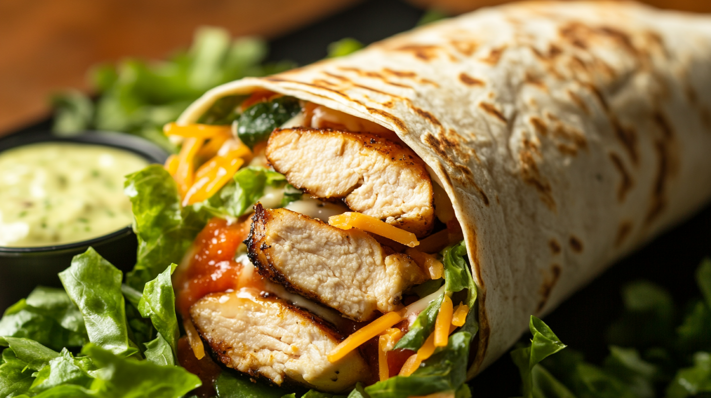 What is in Chick Fil A chicken wrap?