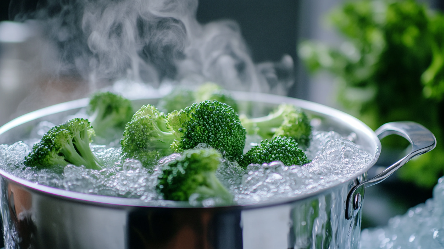 What takes longer to cook broccoli or onions?
