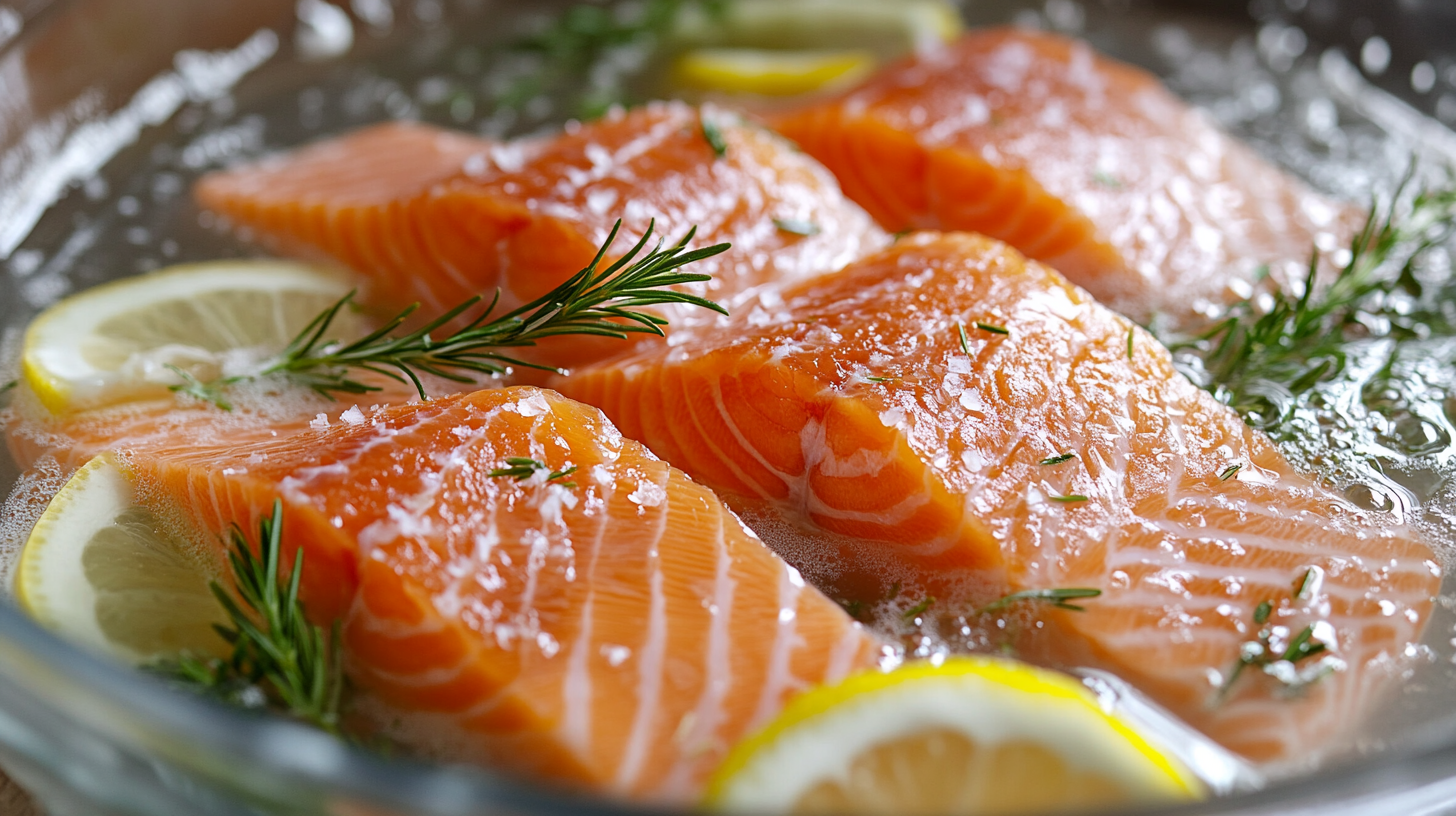 Why do you soak salmon in salt water?