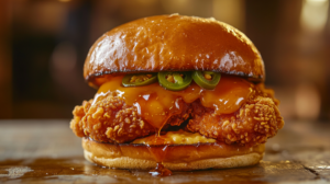 Honey Pepper Pimento Chicken Sandwich
