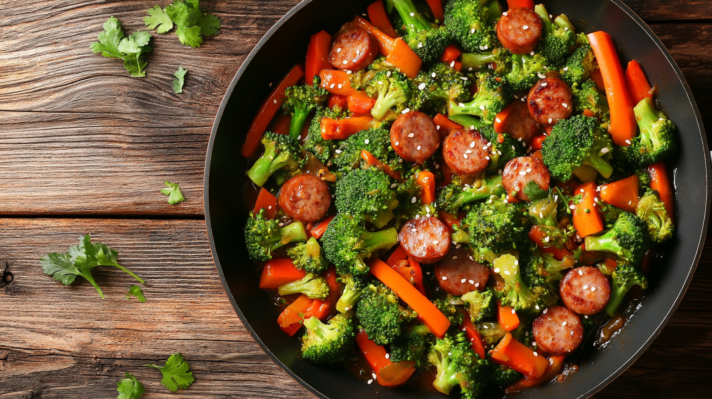sausage broccoli stir-fry