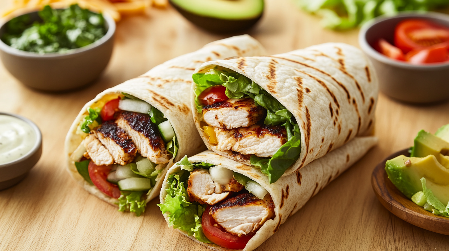 grilled chicken wrap