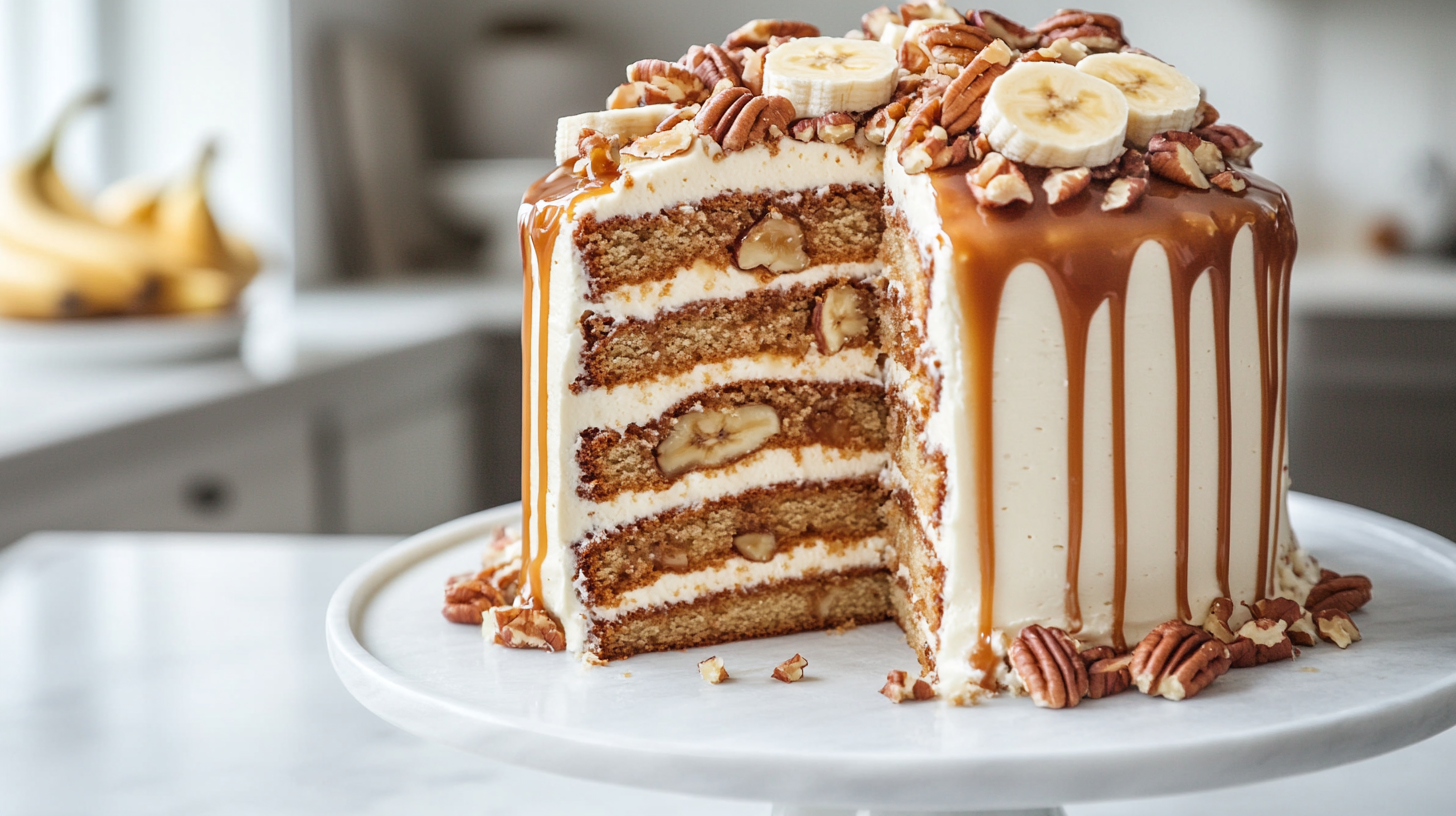 How to Make a Perfect Banana Pecan Caramel Layer Cake: The Ultimate Dessert Recipe