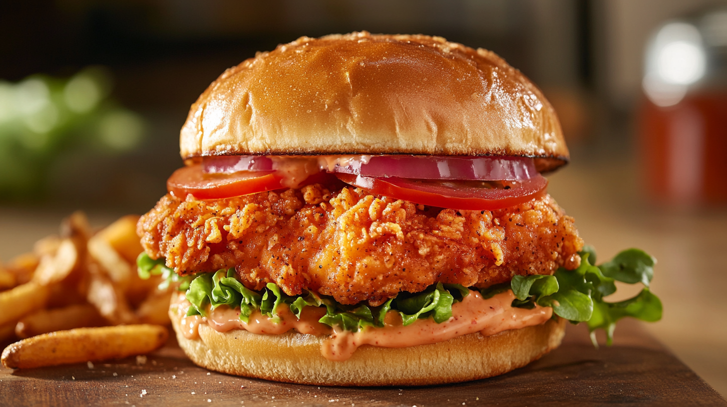 Honey Pepper Pimento Chicken Sandwich