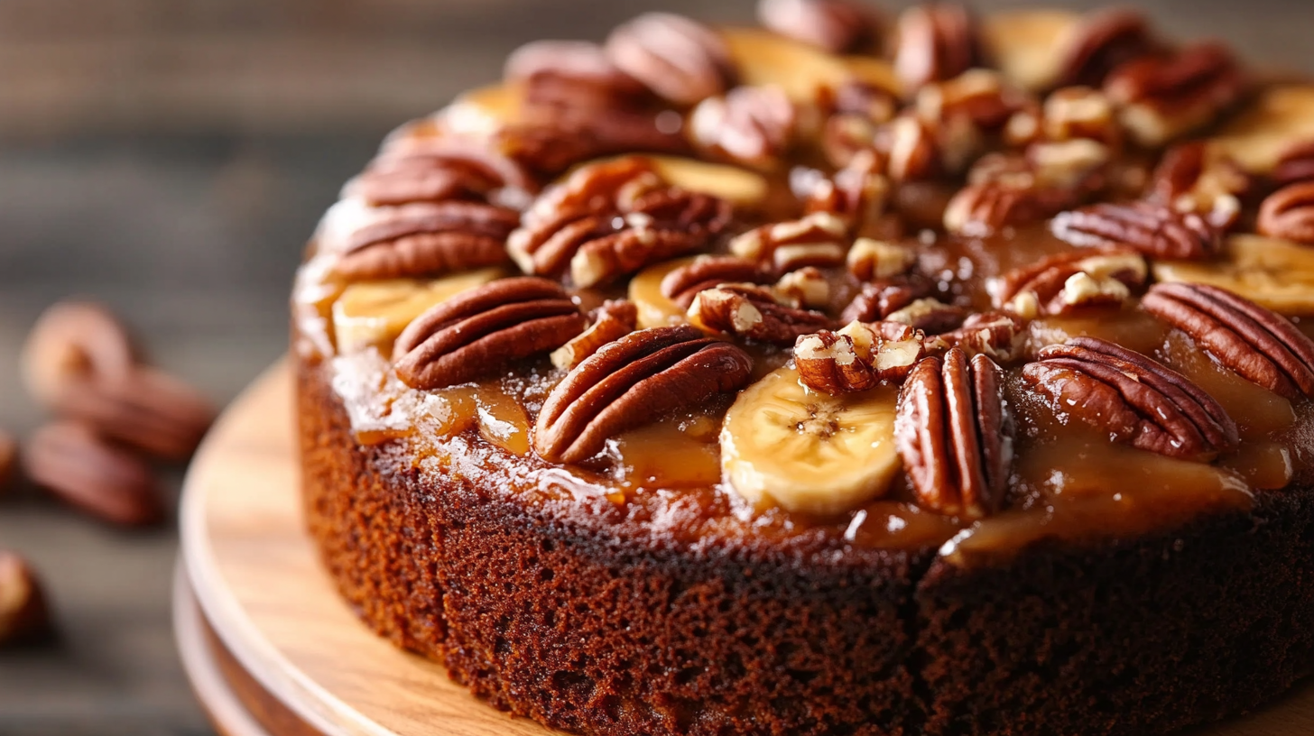 How do you make a banana pecan cake?