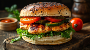 Honey Pepper Pimento Chicken Sandwich

