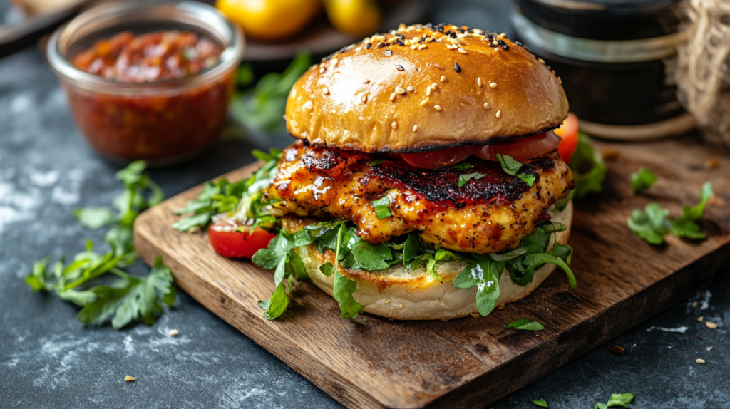 Honey Pepper Pimento Chicken Sandwich