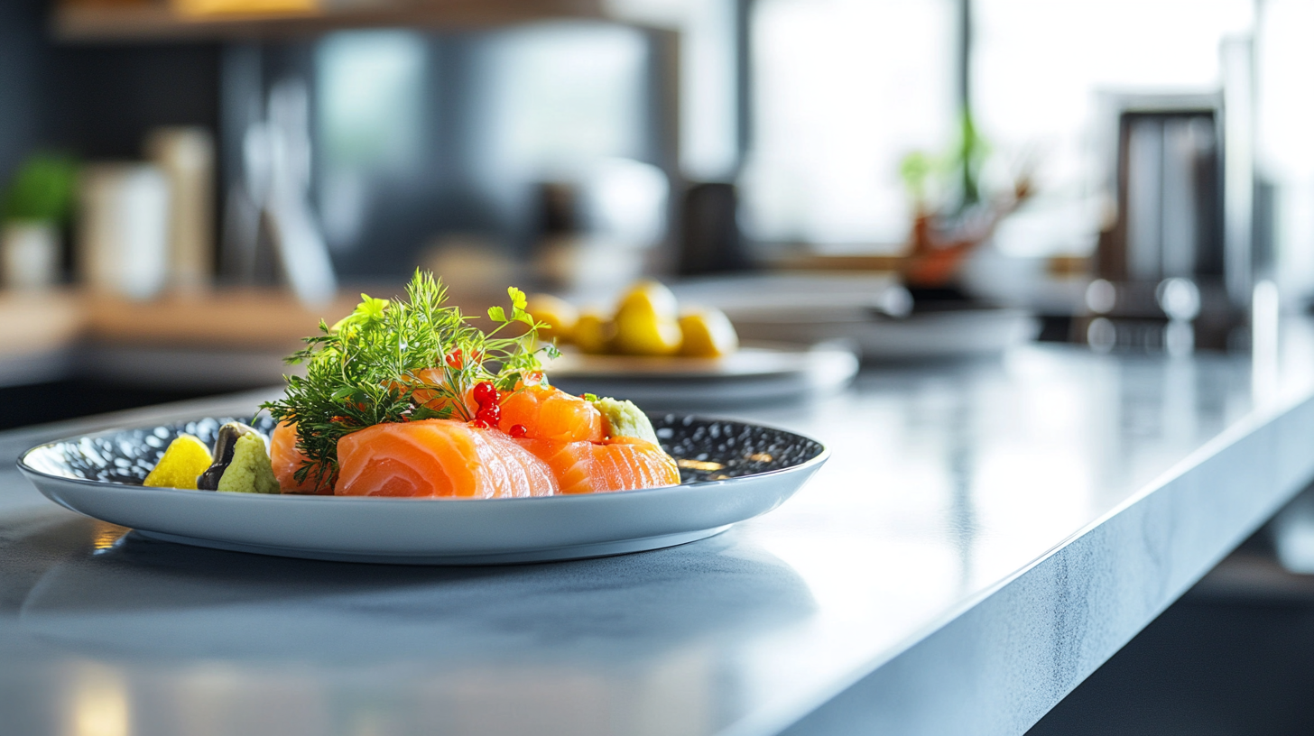 What goes well with salmon sashimi