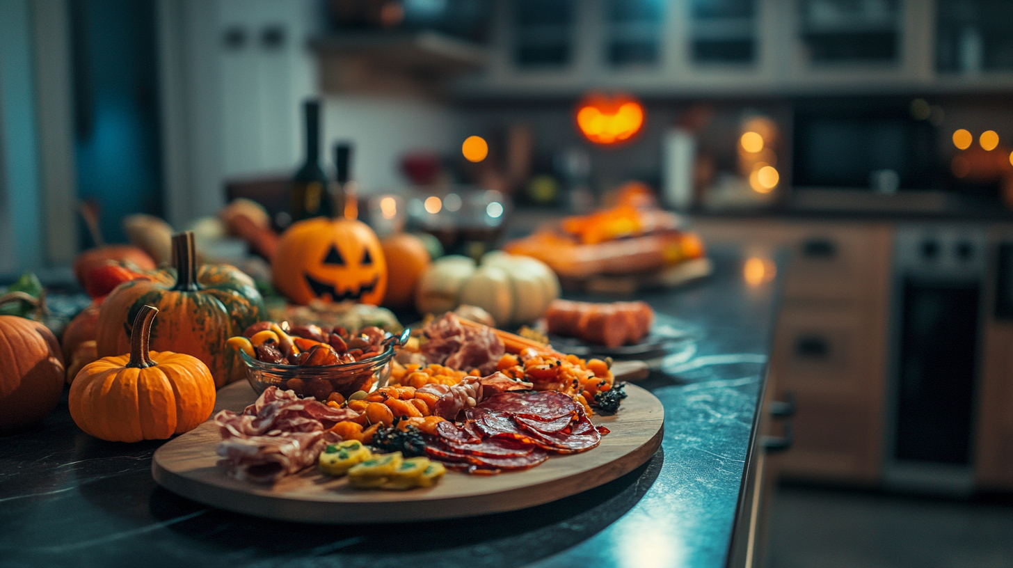 Halloween charcuterie board