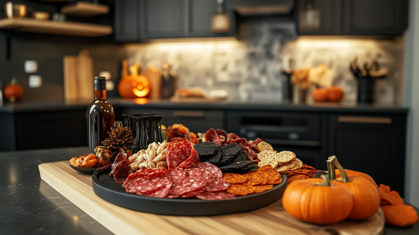 How to make a charcuterie platter for Halloween?