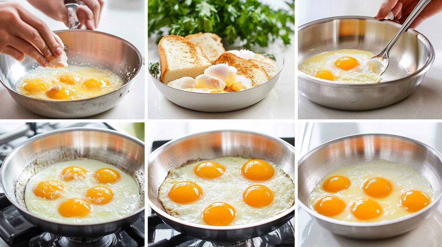Eggs in aluminum pan

