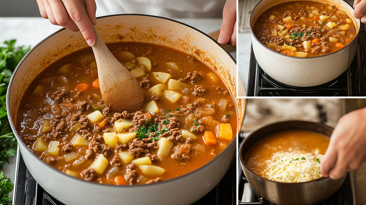 Hamburger Potato Soup Recipe 