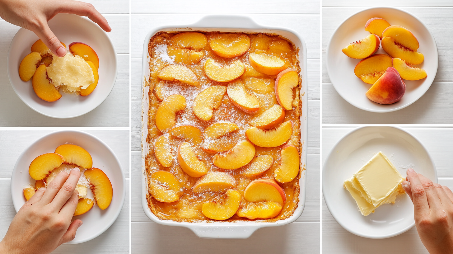 Cake Mix Peach Cobbler

