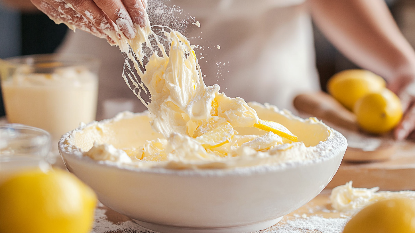 creamy chisecake with fresh lemon