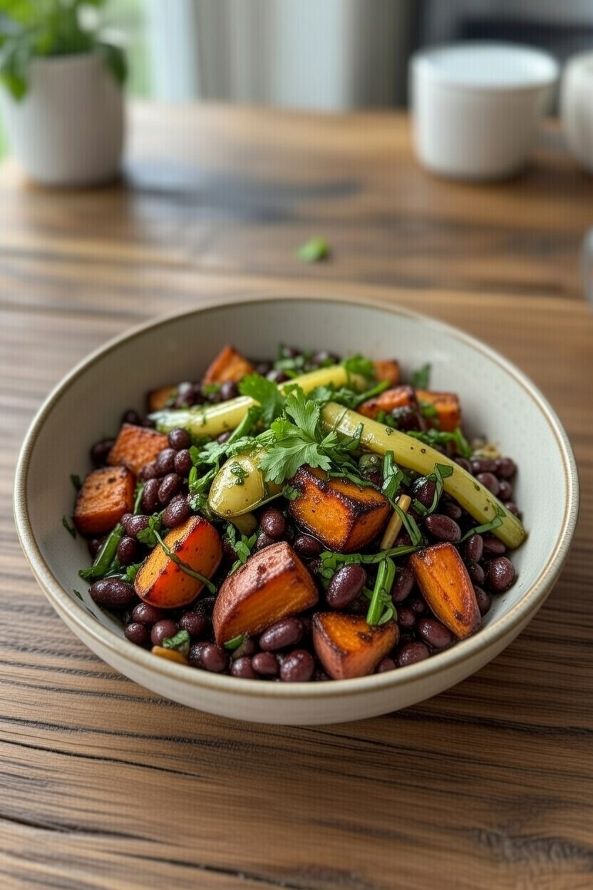 Roasted Sweet Potato & Black Bean Bowls: Easy & Healthy