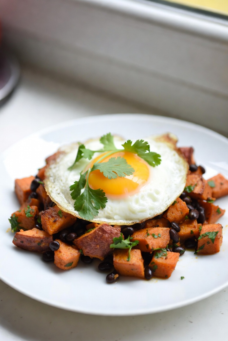 The Morning Standard: Sweet Potato and Black Bean Breakfast Hash
