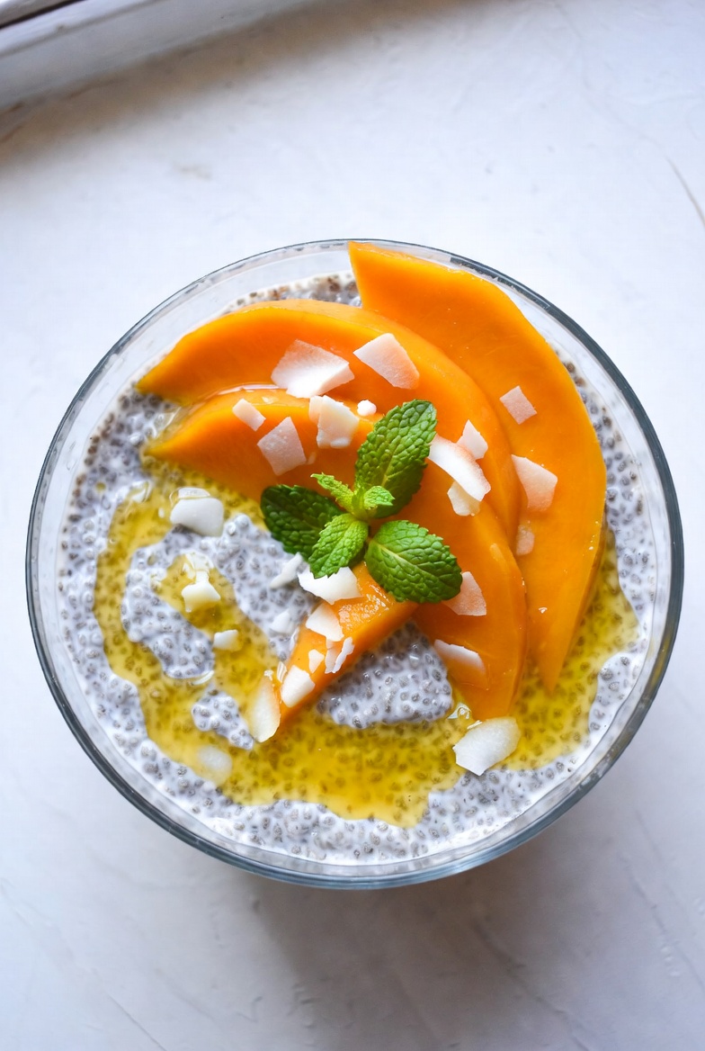 The Tropical Blueprint: Chia Seed Pudding with Mango and Coconut