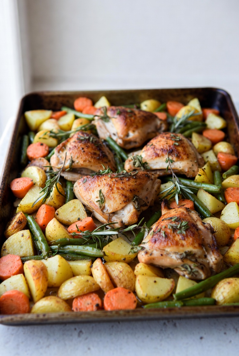 The Efficiency Standard: Sheet Pan Lemon Herb Chicken and Veggies