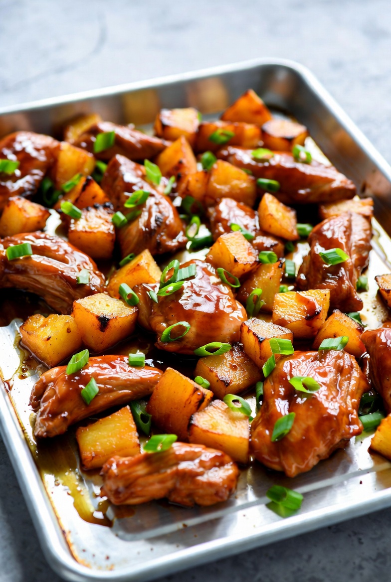 The Tropical Performance Standard: Sheet Pan Teriyaki Chicken and Pineapple