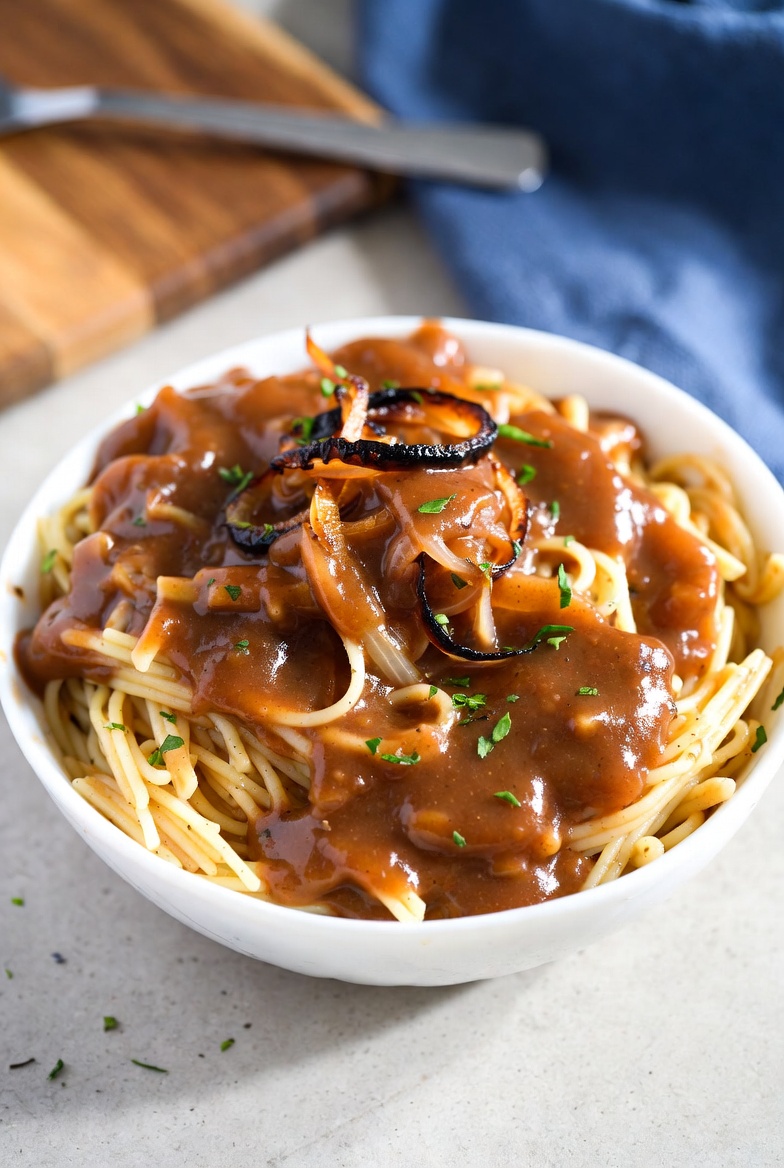 The Epicurean Standard: One-Pot French Onion Pasta