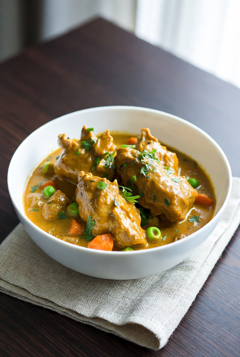 The Golden Emulsion: A Master Protocol for Creamy Coconut Curry Chicken