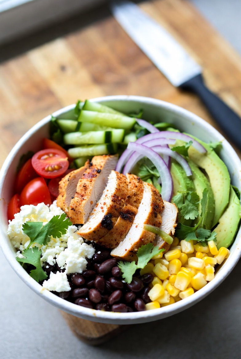 Chicken Avocado Bowl (Fresh, Creamy & Healthy Power Meal)