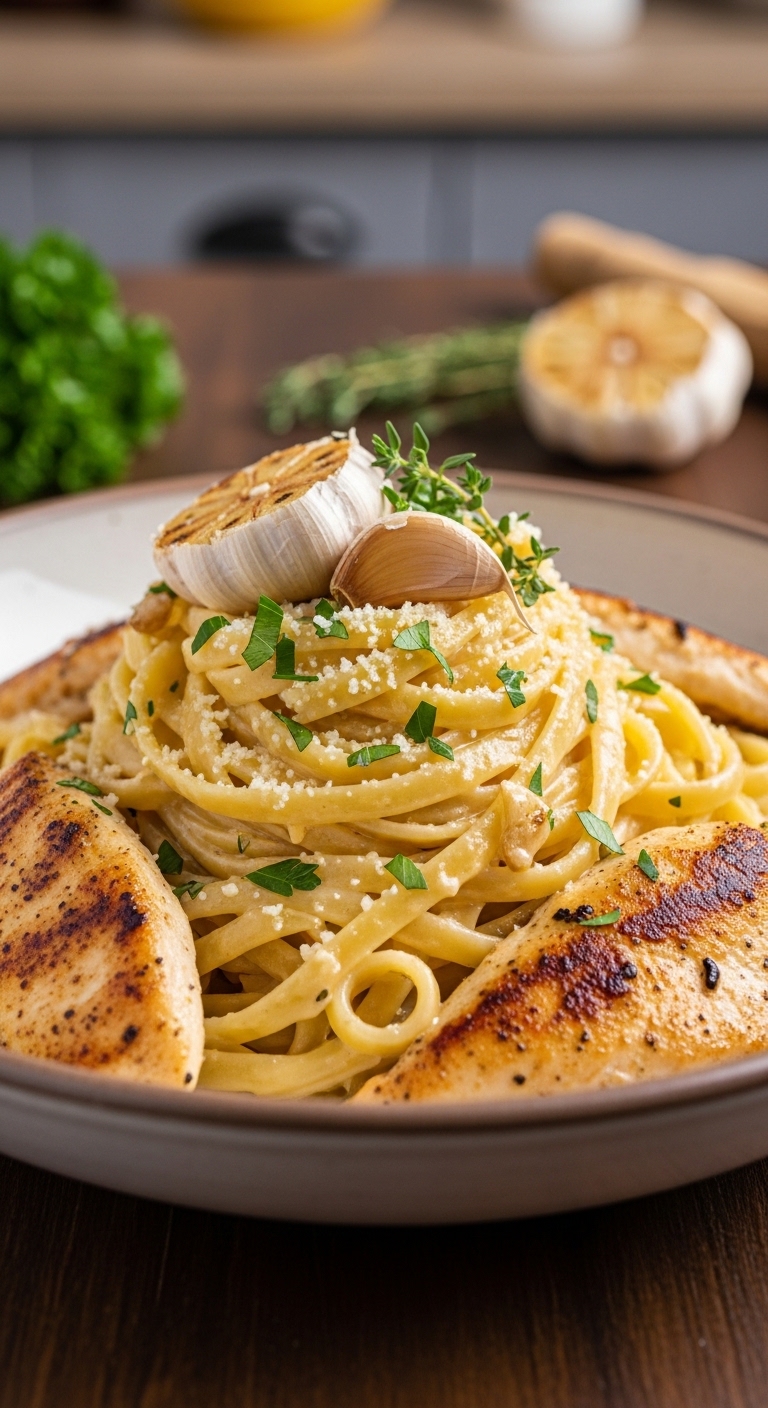 Chicken Garlic Butter Pasta – Creamy, Savory & Easy