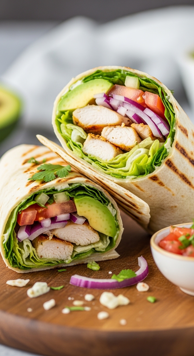 Chicken Avocado Wrap – Fresh, Healthy & Flavorful
