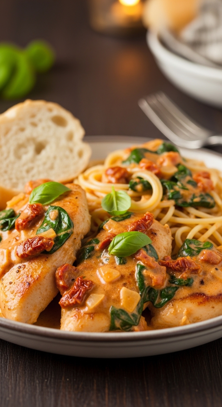 Creamy Tuscan Chicken in 30 Minutes – Rich, Savory & Delicious