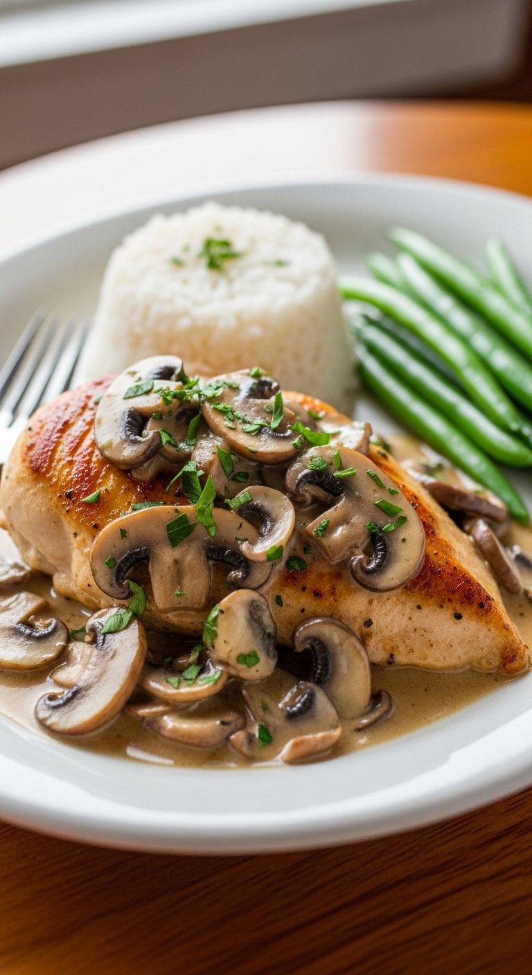 Chicken with Mushroom Sauce in 30 Minutes – Creamy, Rich & Comforting