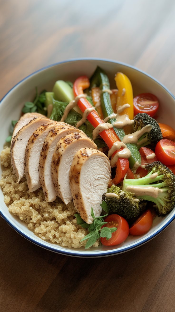 High Protein Chicken Bowl (Easy, Healthy & Meal Prep Friendly)