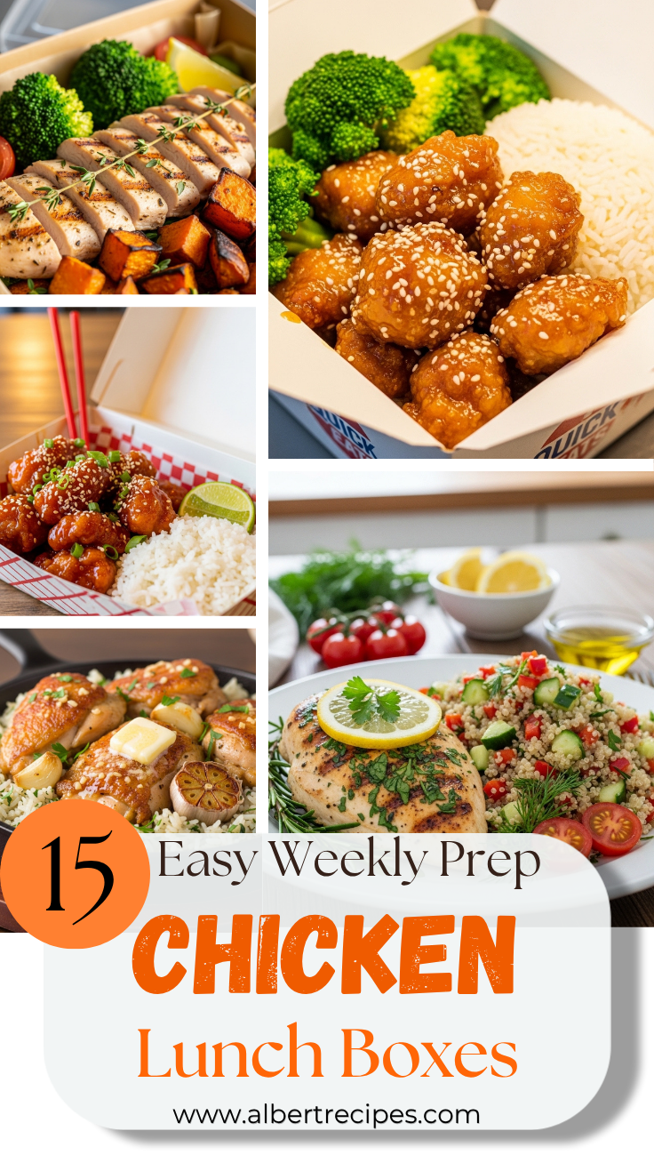 15 Chicken Lunch Boxes in 30 Minutes – Quick, Healthy & Flavorful