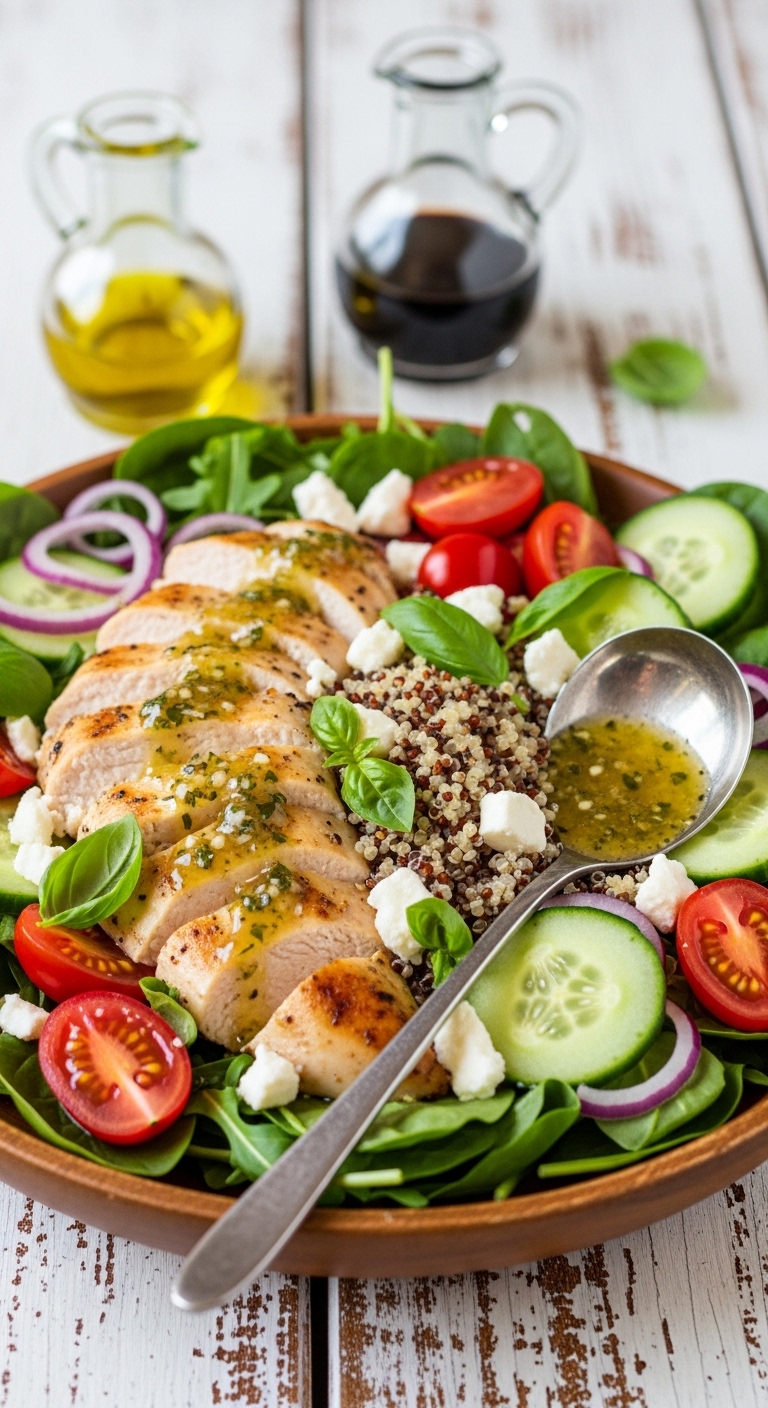 Chicken Quinoa Salad in 25 Minutes – Healthy, Fresh & Protein-Packed