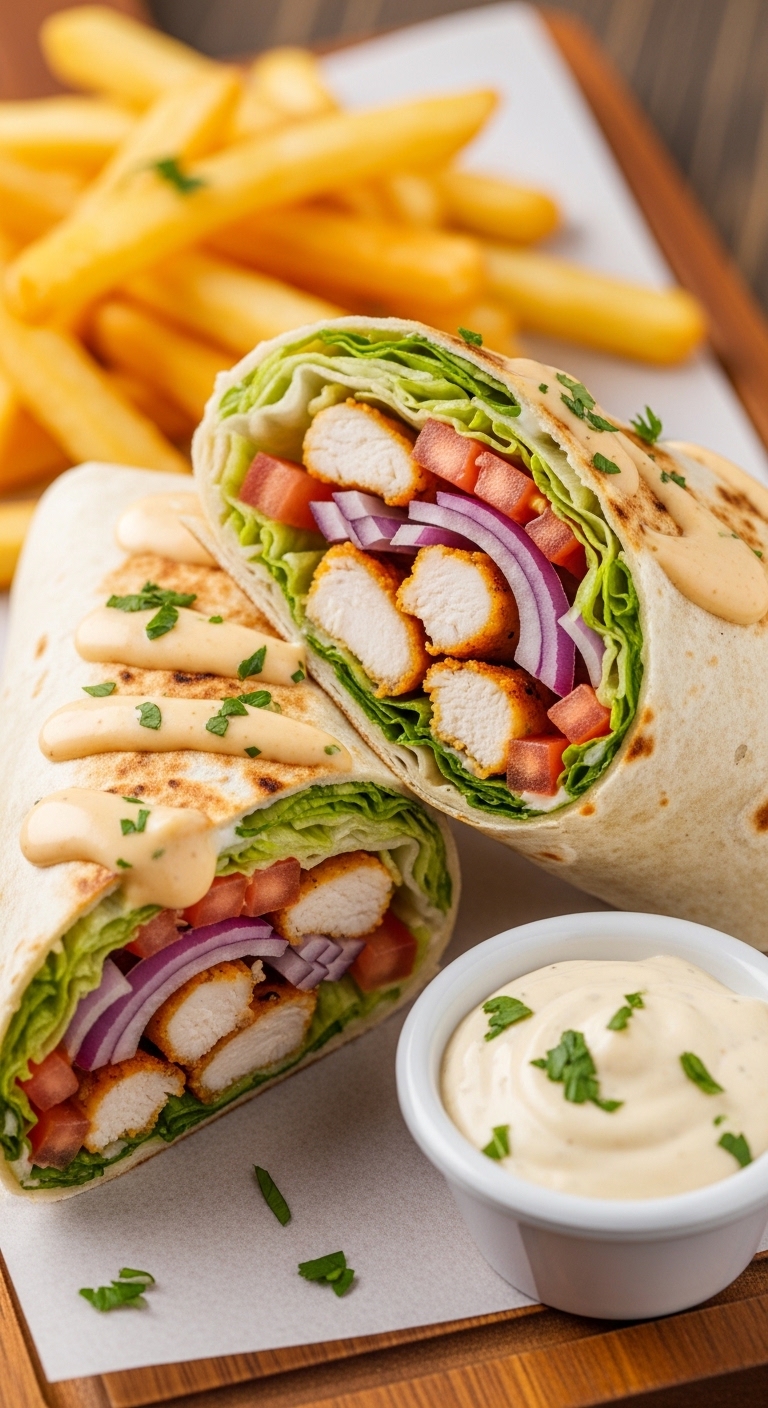 Chicken Garlic Wrap in 20 Minutes – Creamy, Flavorful & Easy