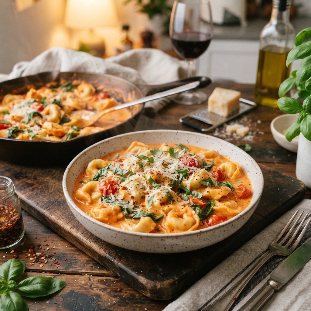 15-Minute Tomato Cream Tortellini for Fast Weeknight Dinners