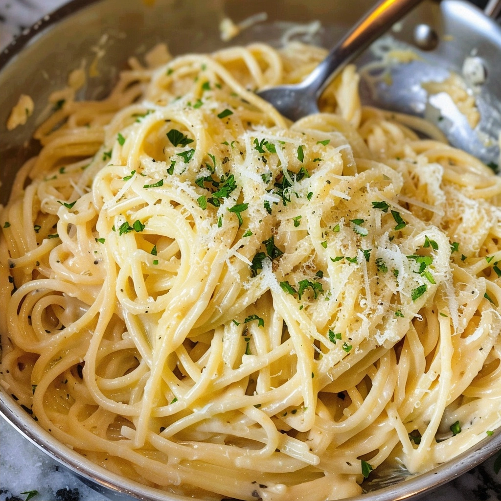 One-Pot Creamy Garlic Parmesan Pasta