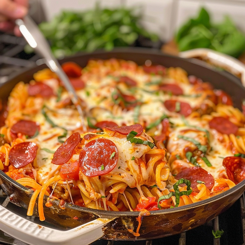 One-Pan Pizza Pasta: A Simple Dinner Solution