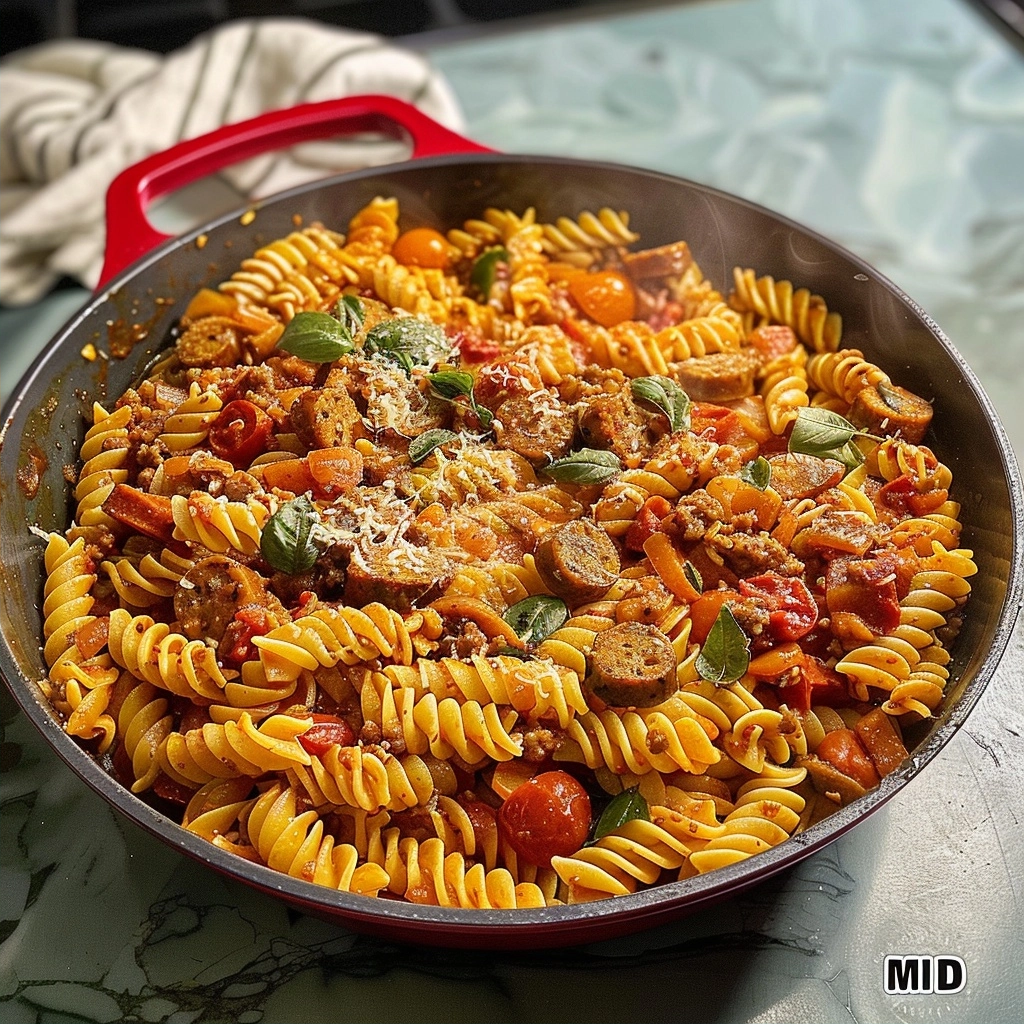 One-Pot Sausage & Tomato Pasta: A Fast Easy Dinner