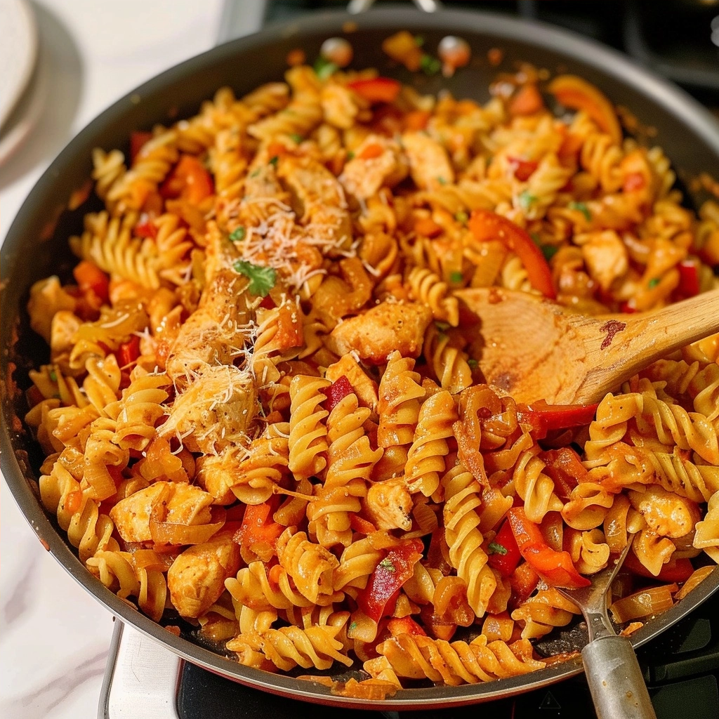 One-Pan Chicken Fajita Pasta for Easy Dinners
