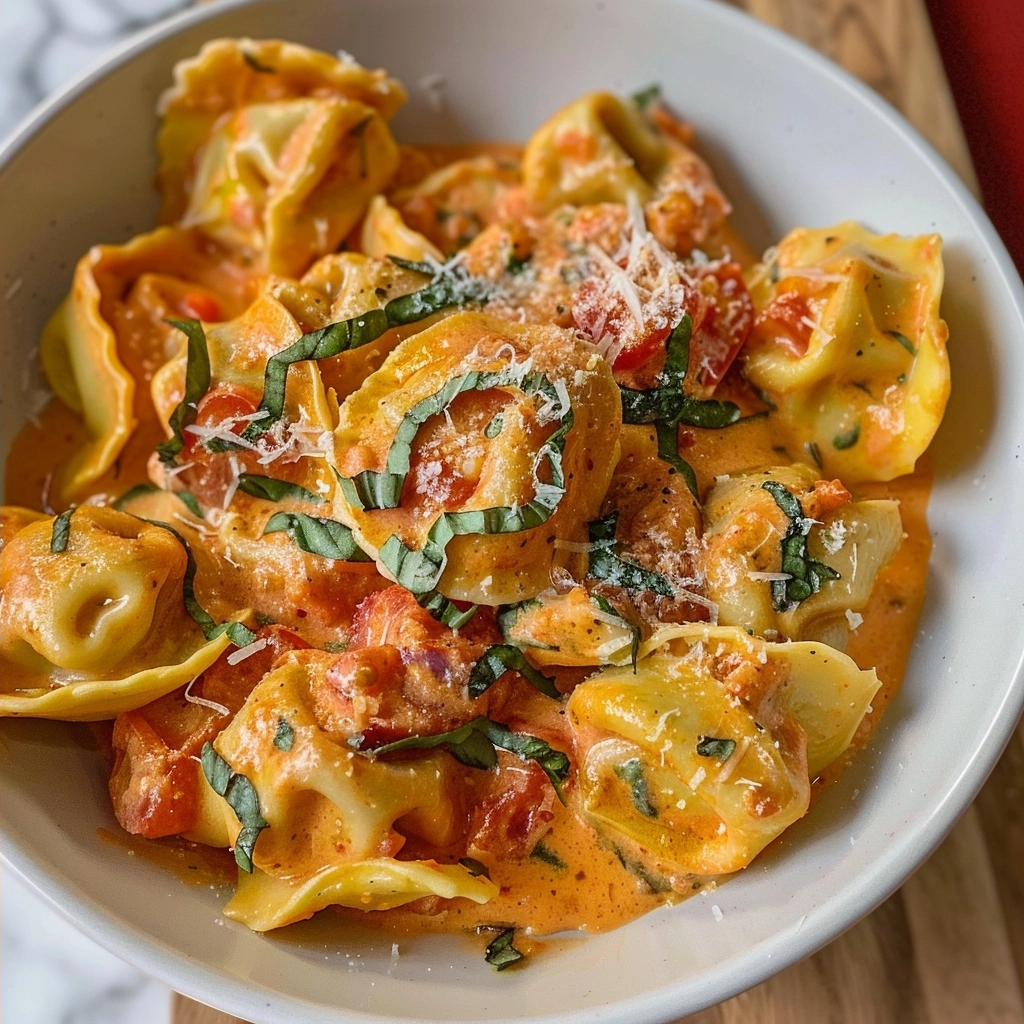 15-Minute Tomato Cream Tortellini Recipe