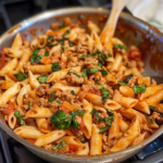 One-Pan Ground Turkey Pasta Recipe