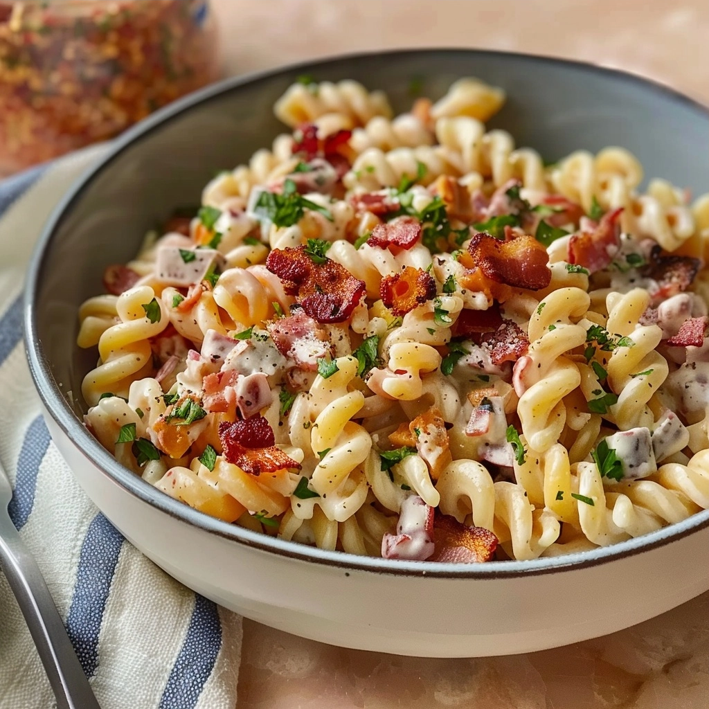 5-Ingredient Bacon Ranch Pasta Made Simple