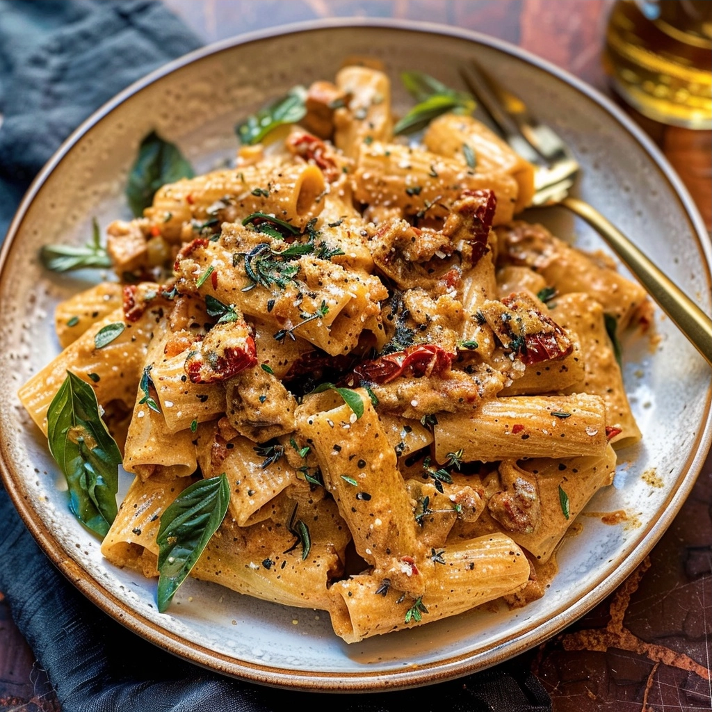 15-Minute Creamy Sun-Dried Tomato Pasta