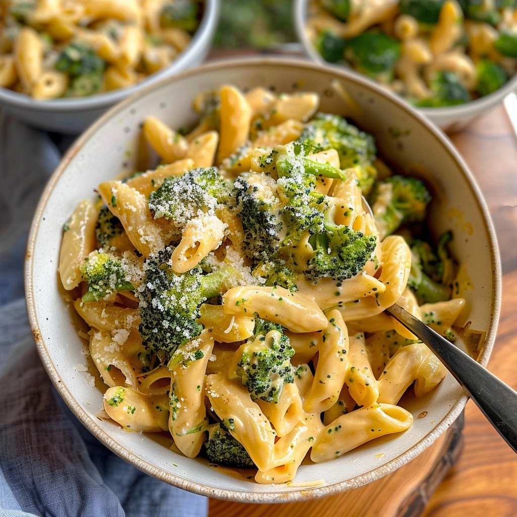 Simple Broccoli Cheddar Pasta Recipe