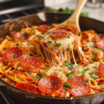 Quick Pepperoni Pizza Pasta Recipe