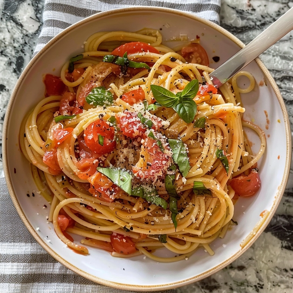 No-Cook Tomato Basil Pasta: A Fresh Summer Dinner