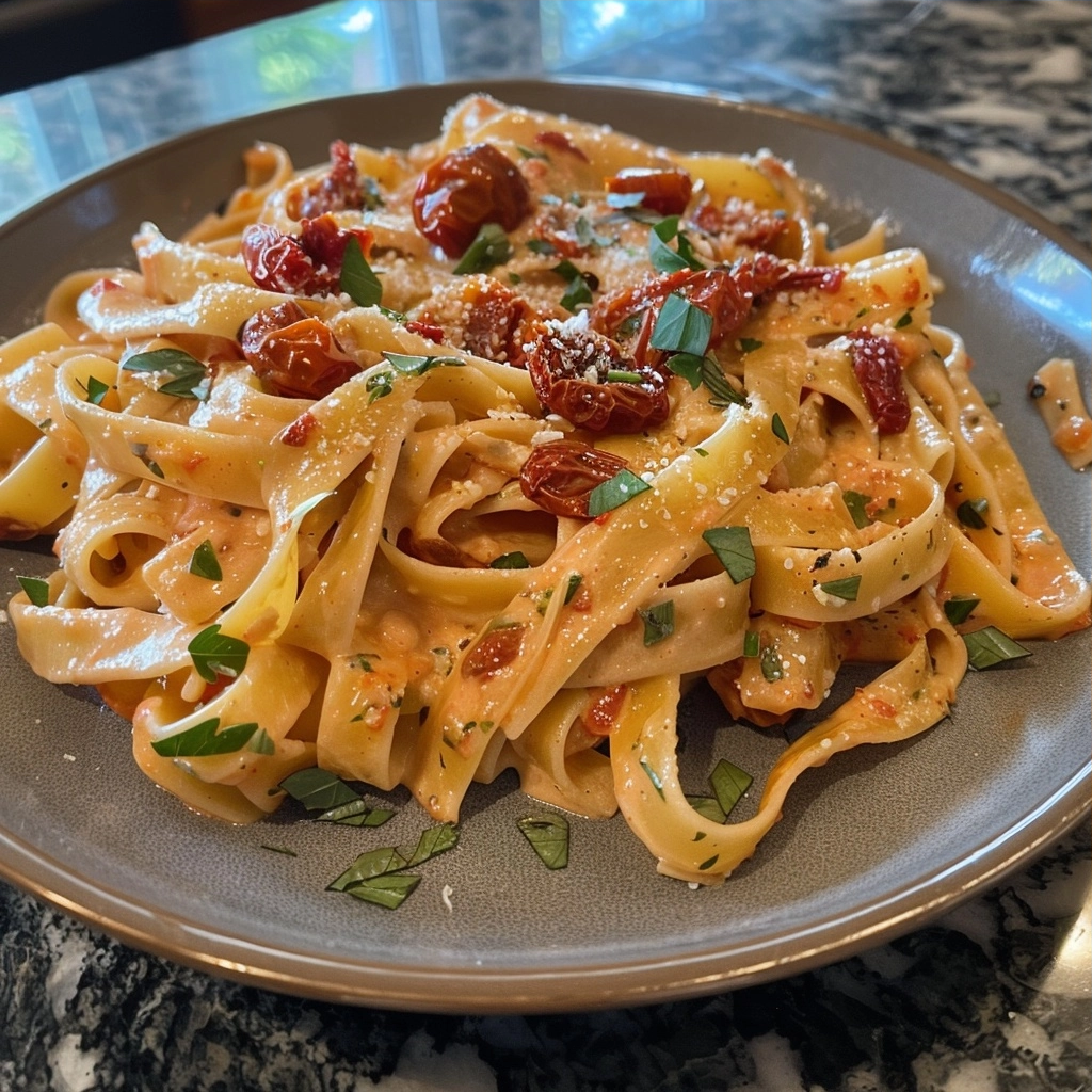 15-Minute Creamy Sun-Dried Tomato Pasta